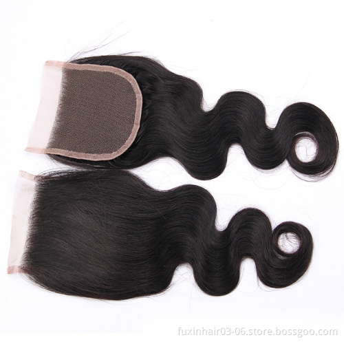 Top selling product cheap human hair Brazilian virgin hair bundles with lace closure